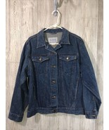 Vintage Punky Large Denim Trucker Jacket 6 Pockets EUC - $44.55