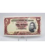 Uruguay Banknote  1000 Pesos 1939 P-41c ~ UNC - $19.79