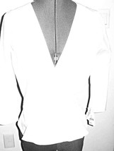 Women&#39;s Chaiken Wrap Around Blouse Shirt White  New $146  Size 2 Ladies - £23.50 GBP