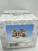 Christmas Charming Tails Fits &amp; Floyd “Love Is The Best Gift”98/243 Presents NEW - £15.48 GBP
