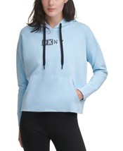 DKNY Womens Activewear Sport Logo Hooded Cotton Sweatshirt Size X-Small,Oasis - £53.95 GBP