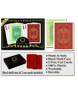 DA VINCI Persiano 100% Plastic Playing Cards - Poker Size Regular Index - £13.53 GBP