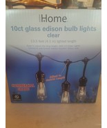 Outdoor 10ct Glass Edison Bulb Lights - $50.37