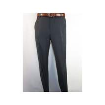Men Renoir Flat Front Suit Separate Pants Slim Fit Soft Feel 202-1 Charcoal image 3