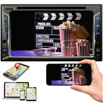 200w 2Din Car NAVI 6.2&quot; DVD CD Touch Screen Radio Mirror Link For Androi... - $160.99