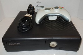 Microsoft Xbox 360 Matte Black Slim S Console with Power Adapter Controller HDMI - £77.49 GBP