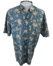 Fast Breakers vintage Men Hawaiian camp shirt XL pit to pit 26 aloha tropical - £15.57 GBP