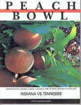 1988 Peach Bowl Game Program Indiana Tennessee Rare Vhtf - £65.30 GBP