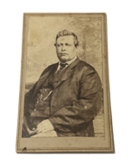 Antique Photo Chubby Man in Suit 4 x 2.5 Inches Ephemera Photograph - $267.98 MXN