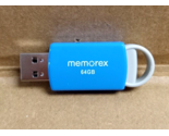 PNY Memorex 64GB Flash Drive USB 2.0 - Blue (32020006421) - $12.29