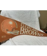 1970&#39;s Cleveland Browns PENNANT 12X29 NFL Football Vintage Original Full... - £22.54 GBP