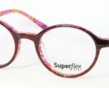 SuperFlex Niños SFK-179 Burdeos/Naranja/Rosa Gafas Marco 44-19-130 - $54.63