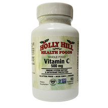 Holly Hill Health Foods Whole Food Vitamin C, 500mg, 60 Vegetarian Capsules - £15.99 GBP