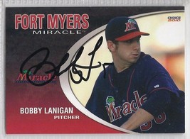 Bobby Lanigan Signed Autographed 2010 Fort Myers Miracle Card - £7.75 GBP