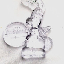 1992 Energizer Battery Bunny Mascot Christmas Ornament Clear Acrylic Vin... - $12.95