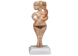 Goddess Astarte Ishtar Aphrodite Female Terracotta Clay Figurine Ancient - £40.46 GBP