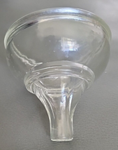 Antique Clear Thick Glass Molded Kitchen Funnel - $8.59