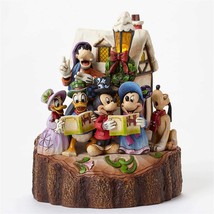 Jim Shore Disney Mickey, Pluto, Donald Duck- Carved by Heart #4046025 7.25&quot; H - £94.83 GBP