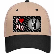 I Love My Great Dane Novelty Khaki Mesh License Plate Hat - £22.80 GBP