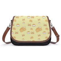 Mondxflaur Corgi Dog Messenger Bag for Women PU Leather Crossbody Bag School - £21.52 GBP