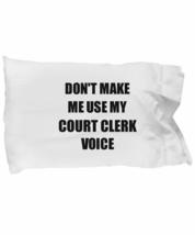 EzGift Court Clerk Pillowcase Coworker Gift Idea Funny Gag for Job Pillow Cover  - £17.43 GBP