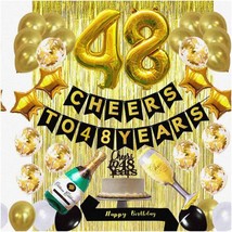 Golden Celebration: 48th Birthday Extravaganza Kit - Cheers to 48 Years! Include - $54.44