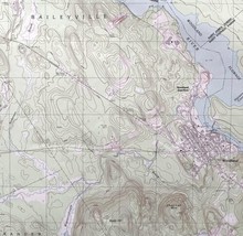 Map Woodland Maine New Brunswick 1969 Topographic Geo Survey 1:24000 27x22 TOPO6 - £23.93 GBP