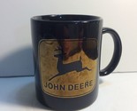 Vintage John Deere Black Gold Coffee Mug Cup Linyi - £14.58 GBP