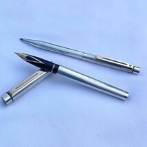 Sheaffer Targa Sterling Silver Fountain Pen &amp; Ball Pen Set - $425.27