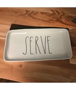 Rae Dunn Large SERVE platter Serving Tray Rectangle Artisan Collection - $463.77 MXN