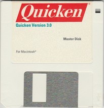 Quicken Version 3.0 Master Disk for Macintosh by Intuit ~ 3.5 disk ~ 1991 - $9.89