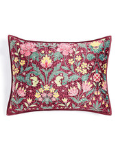 Martha Stewart Collection - Storybook Holiday Floral Velvet Standard Pillow Sham - $54.99