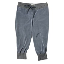 Elizabeth and James Size 4 Pant Gray Cropped Jogger Satin Shiny Mid Rise Tapered - $27.97