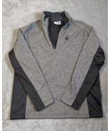 Spyder Sweater Pullover Sweatshirt 1/4 Zip  Mens Size XL Gray READ SIZIN... - $15.79