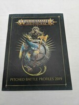 Warhammer Age Of Sigmar Pitched Battle Profiles 2109 Sourcebook - £8.27 GBP