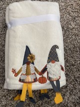 Well Dressed Home 2 Piece Fall Gnome  Set Hand Towels Thanksgiving So Cute! - £18.17 GBP