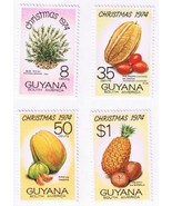 Stamps Guyana Christmas 1974 MLH - $1.48