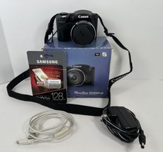 Canon PowerShot SX500 IS 16.0MP Compact Point &amp; Shoot Digital Camera Tested Good - £77.76 GBP