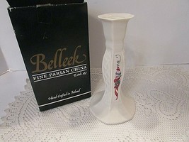 BELLEEK CANDLESTICK HOLDER MILLENNIUM 2000 COUNTRY TRELLIS IRELAND 7.25&quot;  - $372.23 MXN