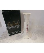 BELLEEK CANDLESTICK HOLDER MILLENNIUM 2000 COUNTRY TRELLIS IRELAND 7.25&quot;  - $19.75