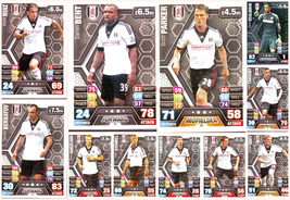Topps Match Attax 2013-14 Premier League Fulham Players Cards - $4.50