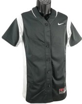 Nike Softball Baseball Athletic Shirt Women&#39;s Medium M Gray Button Up $60 - £12.53 GBP
