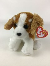 Ty Beanie Babies Barker 6&quot; Plush Dog Bean Bag Stuffed Toy Sparkle Eyes with Tags - £10.05 GBP