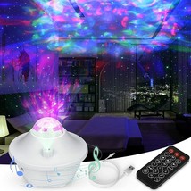 Star Projector,Galaxy Sky Projector, 2 in 1 LED Ocean Wave Projector with Remote - £20.41 GBP