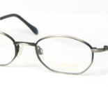 Vintage CHARMANT Titanium CH8045 AY ANTIQUE SILVER /BLACK EYEGLASSES 47-... - $92.06