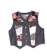 Susan Bristol Denim Women Vest Size Small - $13.00