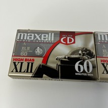 Set (2)Maxell XLII Blank Cassettes 60 Minutes High Bias - New Sealed - F... - £9.17 GBP