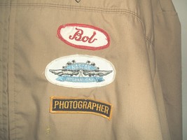 Vintage 1970s NASCAR official photographer &quot;Bob&quot; khaki XXX-Large windbreaker - £59.95 GBP