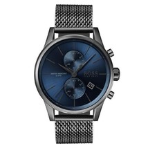 Hugo Boss Herren-Quarzuhr HB1513677, Edelstahl, blaues Zifferblatt, 41 mm - £99.29 GBP