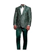 Men Insomnia Manzini Blazer Stage Performer Singer Prom MZN137 Green Lac... - $149.99
